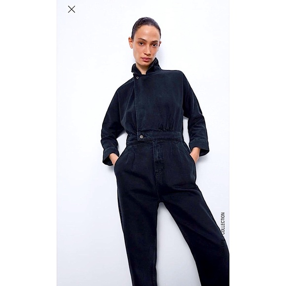Zara Denim Jumpsuit - Picture 3 of 13